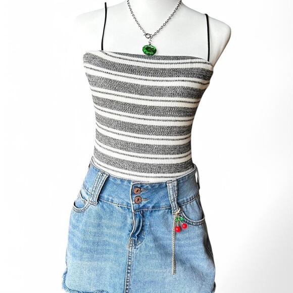 Striped summer mini dress! Double lined knit material - Picture 1 of 7